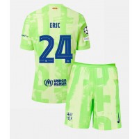 Camiseta Barcelona Eric Garcia #24 Tercera Equipación para niños 2024-25 manga corta (+ pantalones cortos)